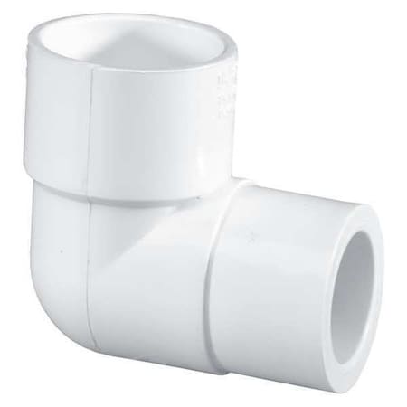 PVC Reducing Elbow, Socket X Socket, 1 1/2 In X 1 In Pipe Size