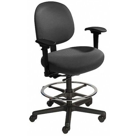 Vinyl 24 To 34-1/2, Adjustable Arms, Black