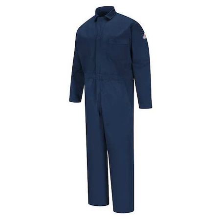 Flame-Resistant Coverall,Navy,L