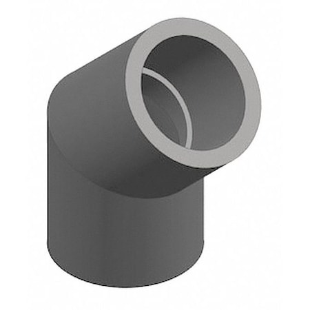 PVC Elbow, 45 Degrees, Socket X Socket, 3/8 In Pipe Size