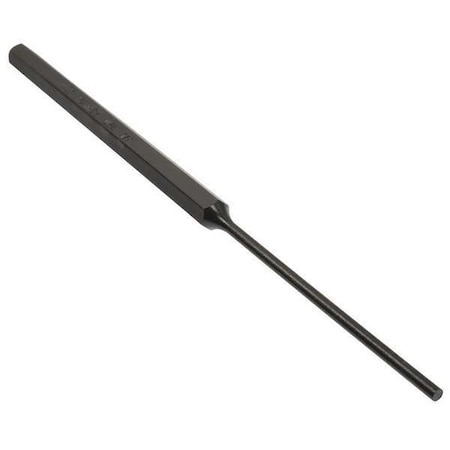 Pin Punch,Black,1/8 In Tip,5/16 X 8 In