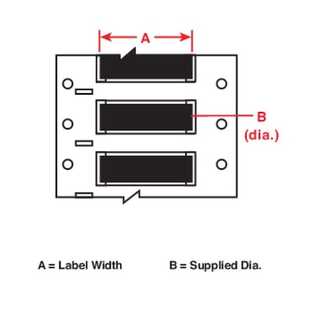 2 X 1-21/32 Black Wire Marking Sleeves, 3FR-1000-2-BK