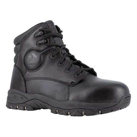Size 6-1/2 Men's 6 In Work Boot Steel Work Boot, Black