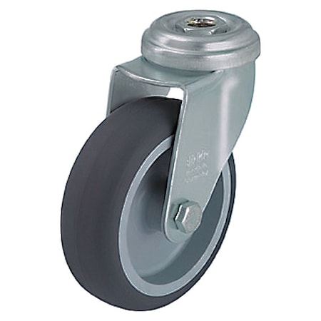 Kingpin Swivel Caster,Therm Rubber,2 In,110 Lb,SS