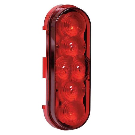 Stop-Turn-Tail Lamp,LED,Oval,Red
