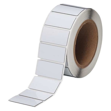 Thermal Transfer Label, White, Labels/Roll: 250