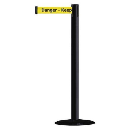 Barrier Post With Belt,38 In. H,13 Ft. L