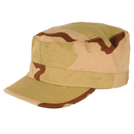 BDU Patrol Cap,Cotton,3-Color Camo,L