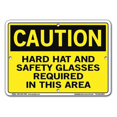 Sign,Caution,10.5x7.5,Polystyrene,.040, SI-C-46-A-PS-040