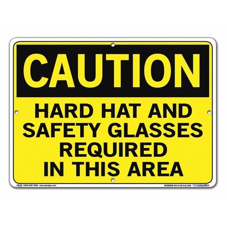 Sign,Caution,14.5x10.5,Aluminum,.063, SI-C-46-C-AL-063