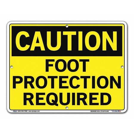 Sign,Caution,12.5x9.5,Polystyrene,.040, SI-C-79-B-PS-040