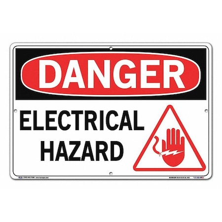 Sign,Danger,18.5x12.5,Aluminum,.063, SI-D-23-D-AL-063