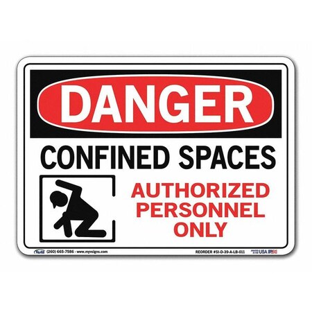 Sign,Danger,10.5x7.5,.011,Label/Decal, SI-D-39-A-LB-011