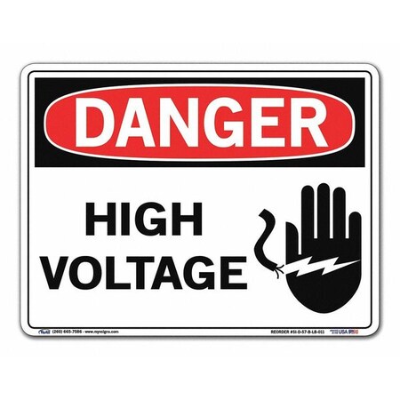 Sign,Danger,12.5x9.5,.011,Label/Decal, SI-D-57-B-LB-011