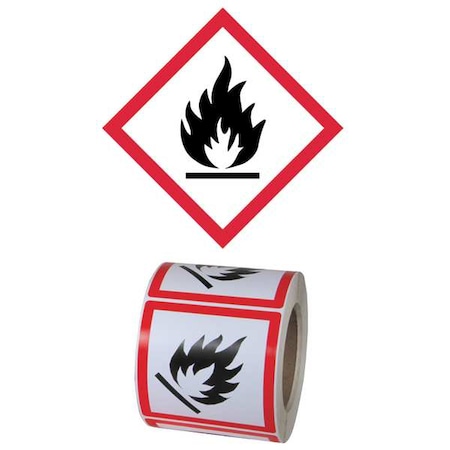 Pictogram Label,Flame Hazard,PK500