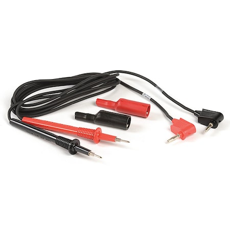 Test Leads,48 In. L,1000VAC,Red/Black