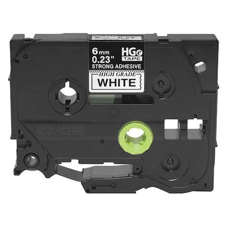 Adhesive Label Tape Cartridge 0.23 X 26-1/5 Ft., Black/White