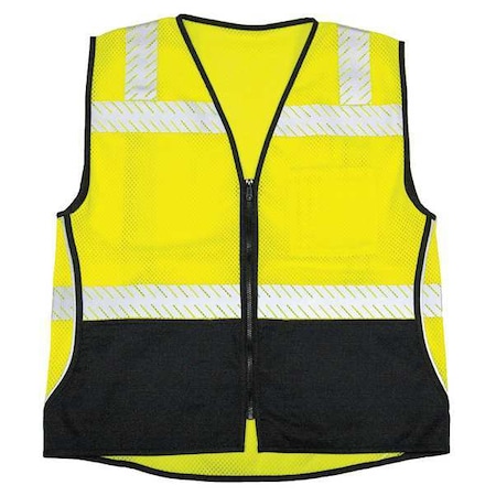 Medium Class 2 Flame Resistant High Visibility Vest, Lime