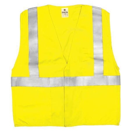 XL Class 2 Flame Resistant High Visibility Vest, Lime