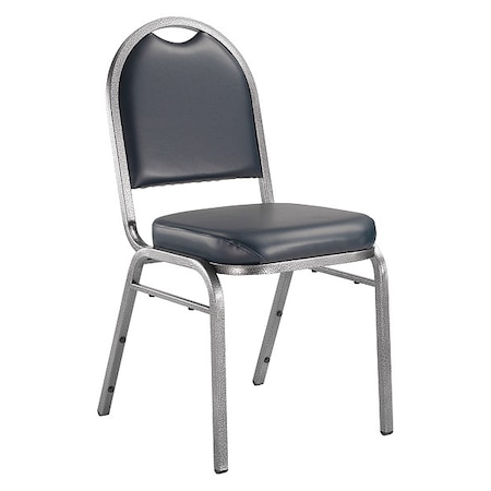 Stacking Chair, 9200 Series, Vinyl Blue