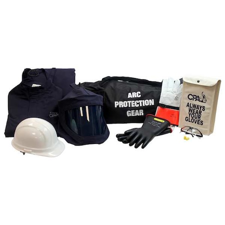 Arc Flash Jacket And Bib Kit,Navy,M