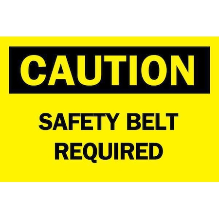 Caution Sign,10X14,BK/YEL,ENG,Text, 40987