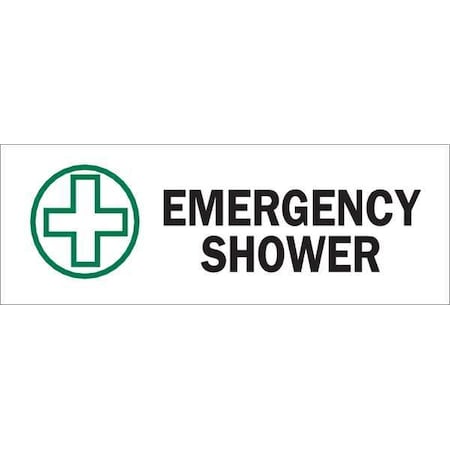 Safety Shower Sign,10x14,English