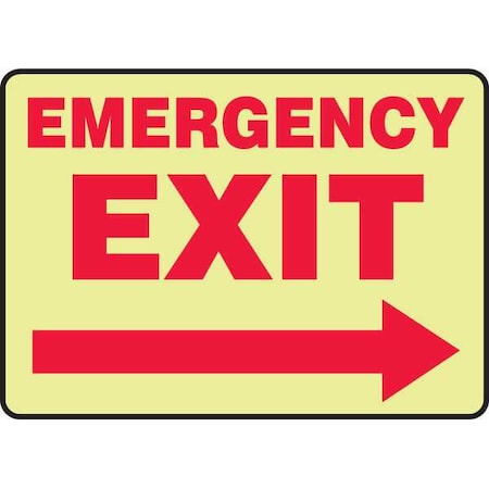 Exit Sign,Emergency Exit,10X14