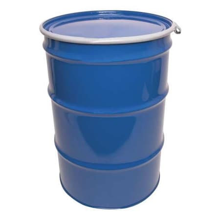 Open Head Transport Drum, Steel, 55 Gal, Lined, Blue