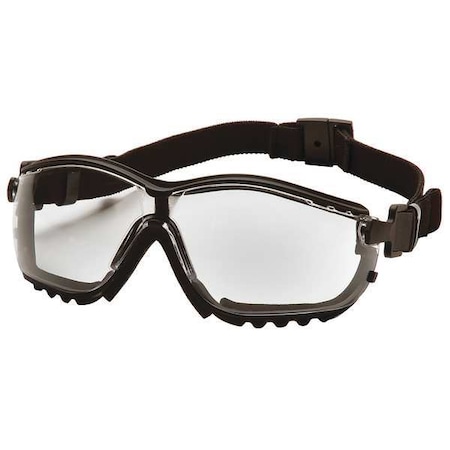 Safety Goggles, Clear Anti-Fog, Anti-Static, Scratch-Resistant Lens, V2G Series