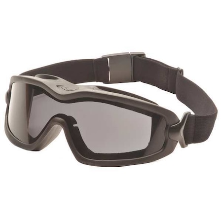 Safety Goggles, Gray Anti-Fog, Anti-Static, Scratch-Resistant Lens, V2G Plus Series
