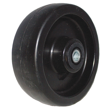 Wheel,Blck Plypropyln,6 X 2,Rolr Brg