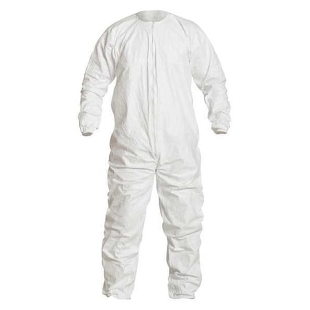 Coverall, White, Zipper