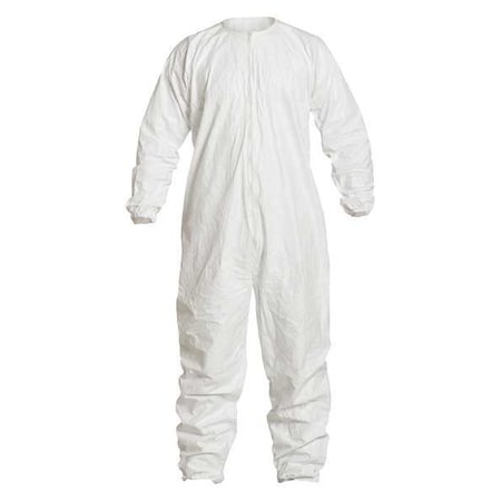 Coverall, White, Zipper