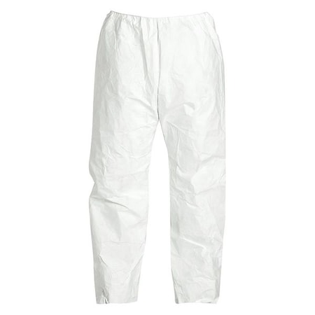Disposable Pants , 3XL , White , Polyolefin , Elastic Waist