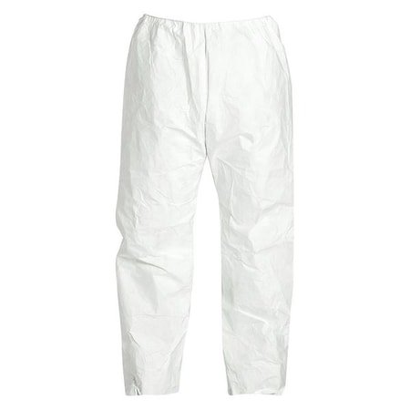 Disposable Pants , L , White , Polyolefin , Elastic Waist