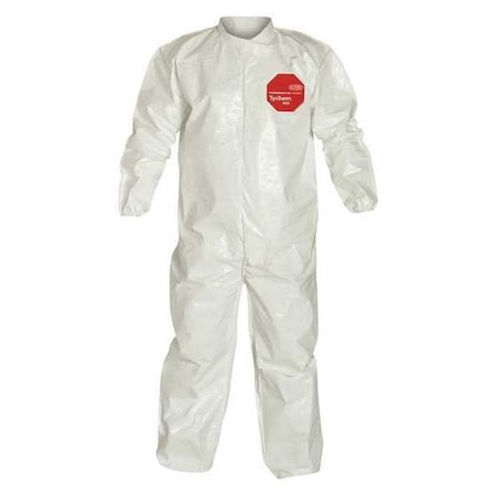 Coverall, White, Zipper