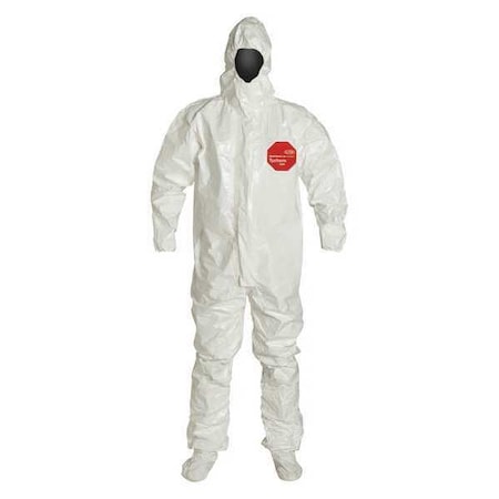 Hooded CR Coveralls,M,PK6