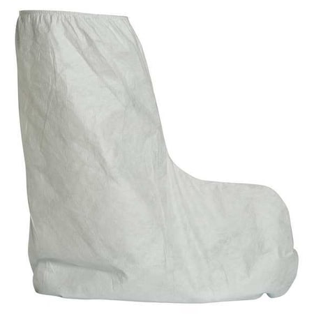 Tyvek 400 Boot Covers,Serged,White,Universal,PK100