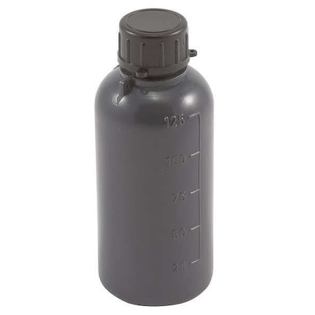 Bottle,125mL,LDPE,Narrow,Gray,PK50