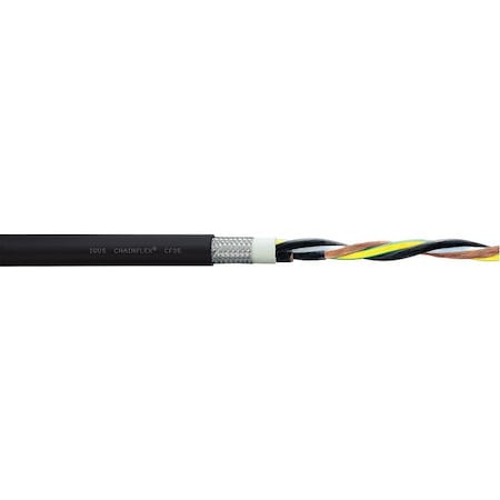 8 AWG 4 Conductor Continuous Flex Power Cable 1000V BK