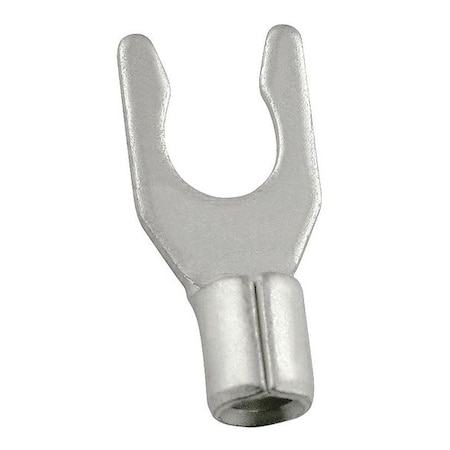 16-14 AWG Non-Insulated Locking Fork Terminal 1/4 Stud PK100