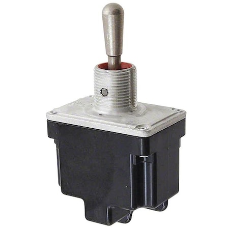 Toggle Switch, DPDT, 6 Connections, On/On, 1 Hp, 15A @ 277V AC