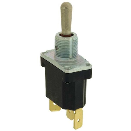 Toggle Switch, SPDT, 3 Connections, Maintained On/Maintained Off/Maintained On, 1 Hp, 15A @ 277V AC