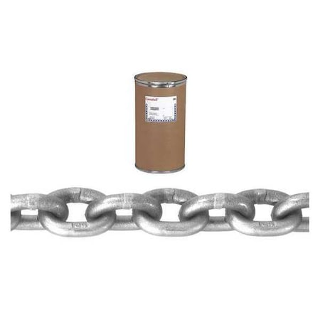 5/16 Grade 43 High Test Chain, Zinc Plated, 550' Per Drum