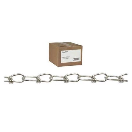 1/0 Double Loop (Inco) Chain, Galvanized, 100' Per Carton