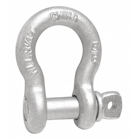 5/16 Anchor Shackle, Screw Pin, Hot Galvanized