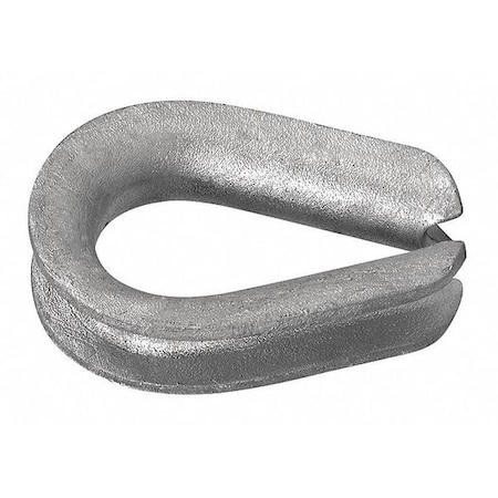 1/4 Heavy Wire Rope Thimble, Galvanized