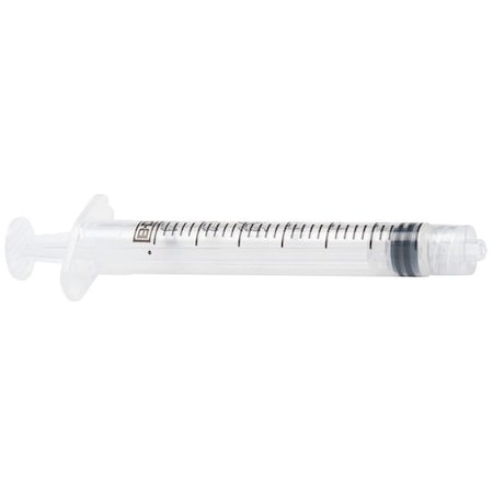 Dispensing Syringe, Luer Lock, 3 Cc, Translucent, 20 Pack