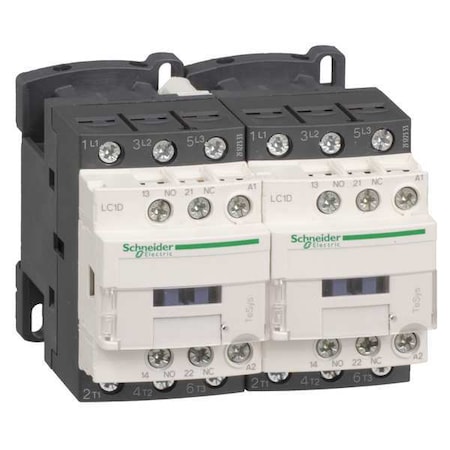 IEC Magnetic Contactor, 3 Poles, 24 V AC, 9 A, Reversing: Yes
